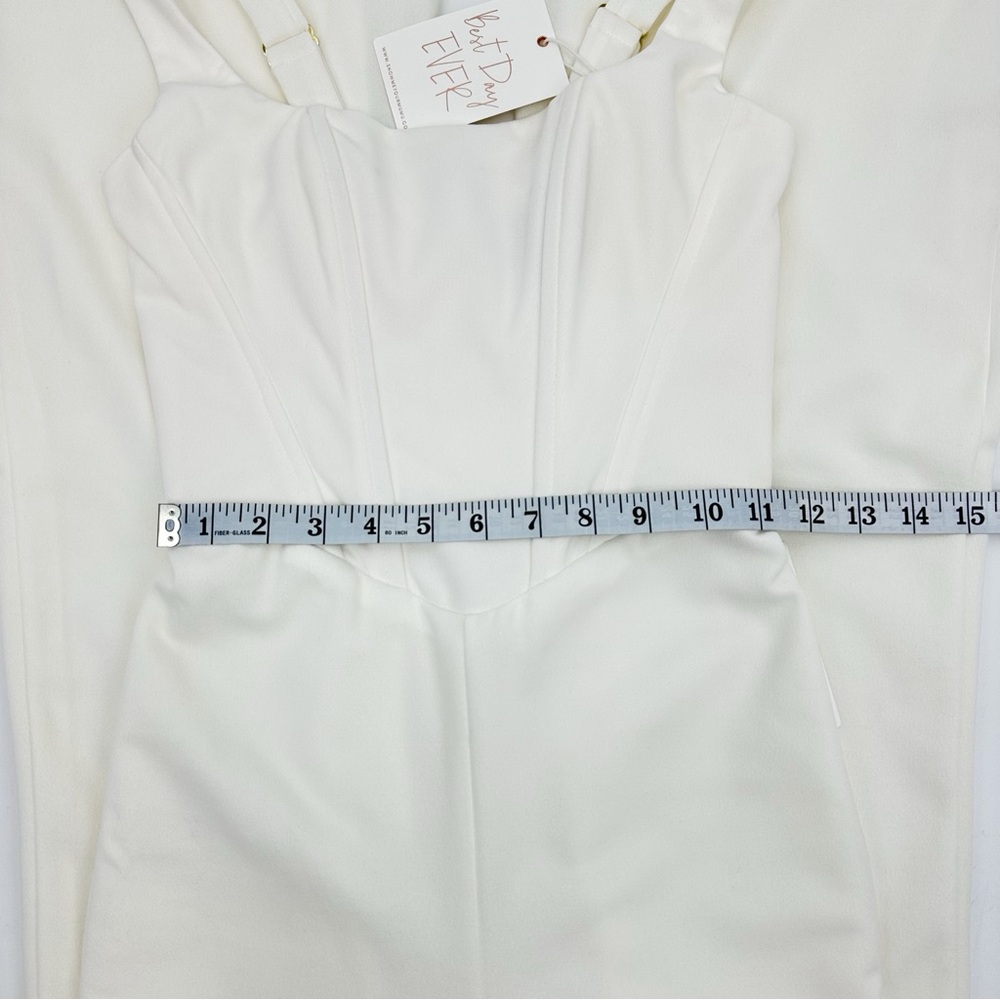 Show Me Your Mumu White Nina Jumpsuit Bridal Reception Rehearsal Extra Small - Picture 13 of 16